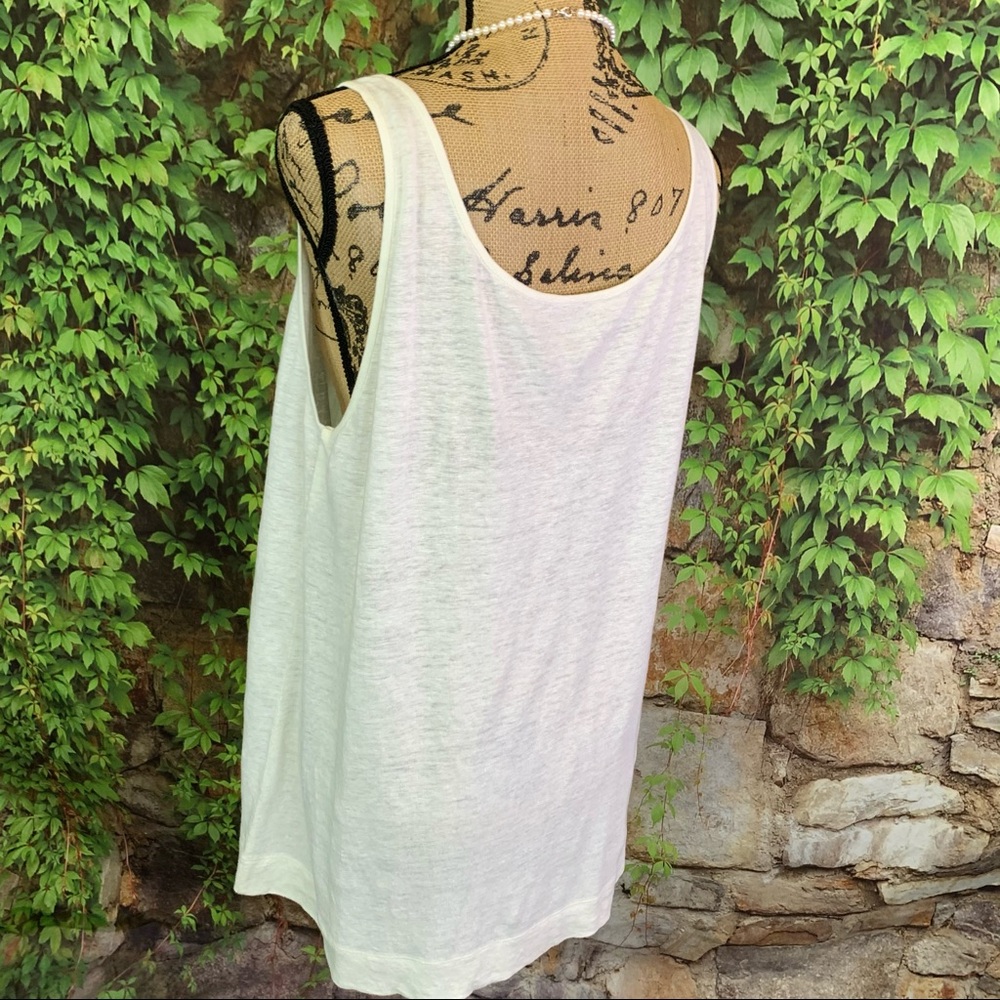 EILEEN FISHER Linen Sparkle Tank Top, XL - Picture 6 of 11